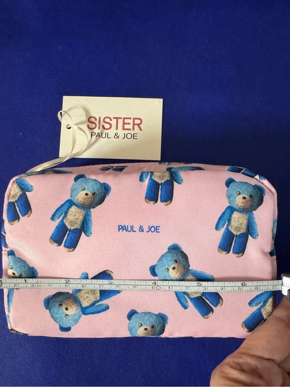 Paul & Joe Sister Pink Teddy Bear Cosmetic Pouch - NWT - I love you BEARy much! - Picture 5 of 7